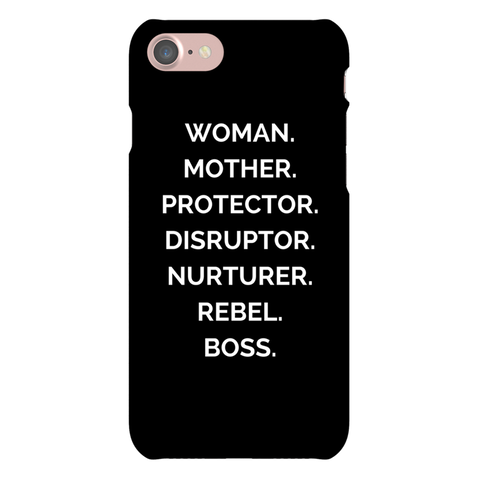 Phone Cases - The REBEL Tribe - accessories, out, Iphone, cases, marble, nouns, statement nouns, motherhood, mother's special. white, perfect gift, protective